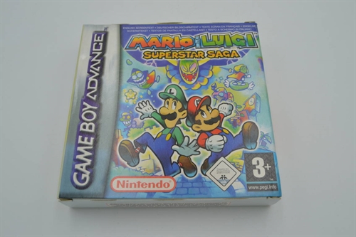 Mario and Luigi Superstar saga - EUR - I æske - GameBoy Advance spil (A Grade) (Genbrug)